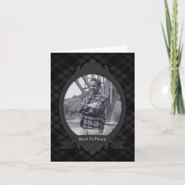 rest in peace funeral service announcements (Front)