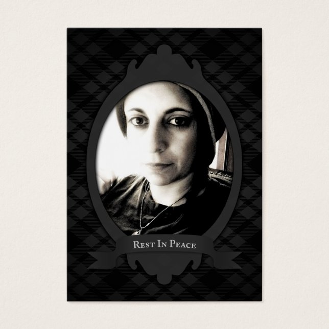 rest in peace funeral service announcements (Front)