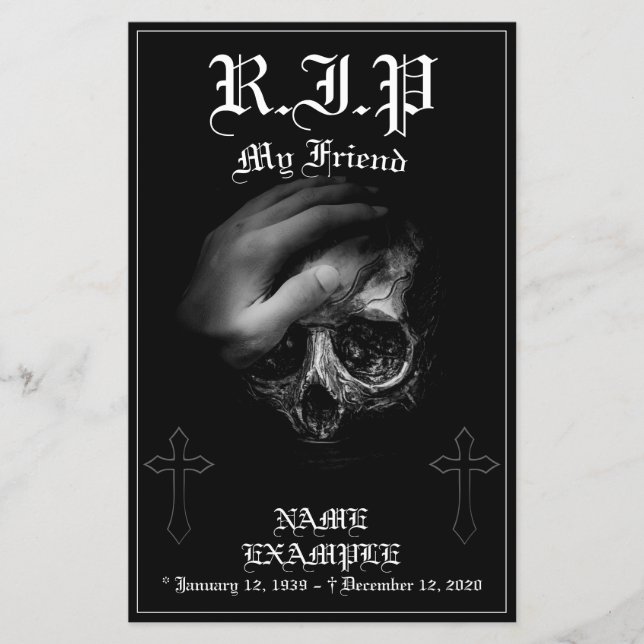 Rest in Peace my Friend (Front)