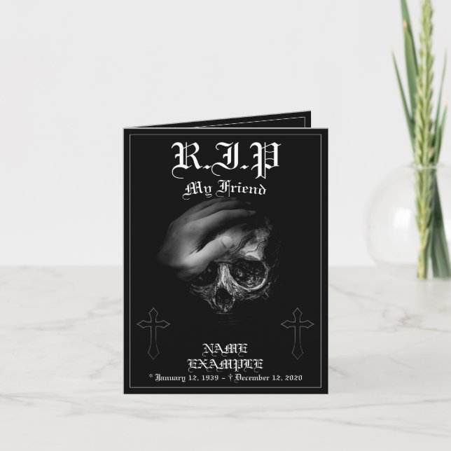 Rest in Peace my Friend Card (Front)