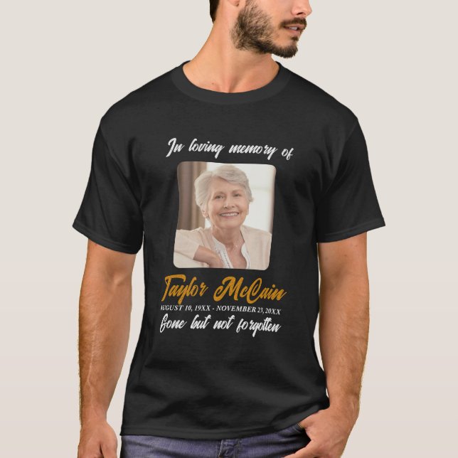 Rest in Peace T-Shirt Create Personalized Memorial (Front)