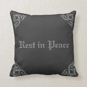 Rest In Peace Throw Pillow