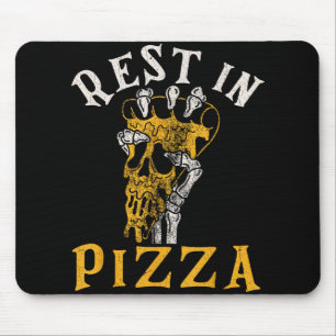 Rest In Pizza Funny Halloween Costume For Pizza Lo Mouse Pad