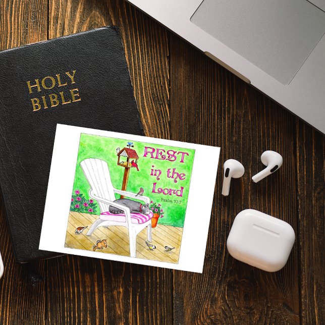 Rest in the Lord Inspirational Postcard (Creator Uploaded)