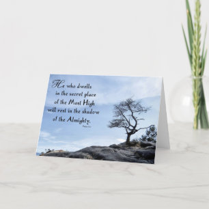 Rest in the Shadow of the Almighty -Scripture Card