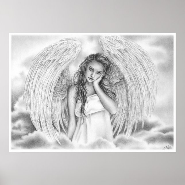 Rest my love Angel Poster (Front)