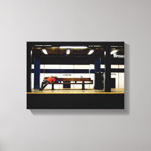 Rest on Broadway Canvas Print