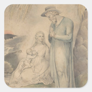 Rest on the Flight into Egypt Square Sticker