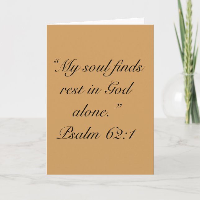 "Rest" Scripture Greeting Card (Front)