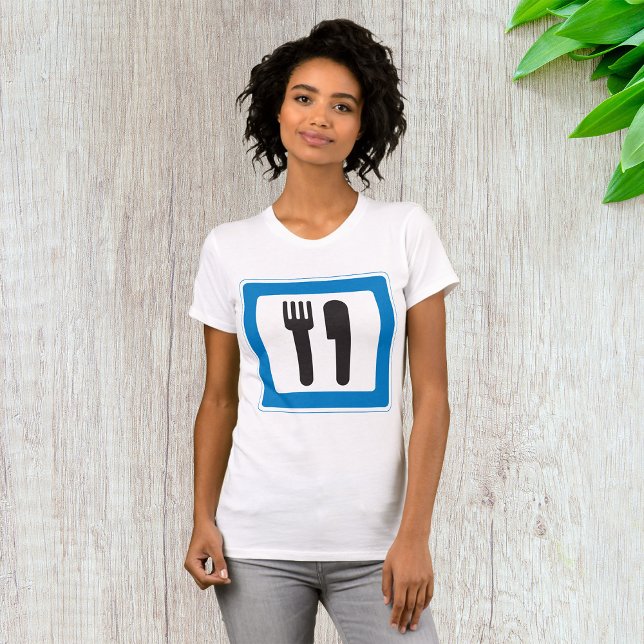 Rest Stop Sign Womens T-Shirt (Creator Uploaded)