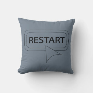 Restart Throw Pillow