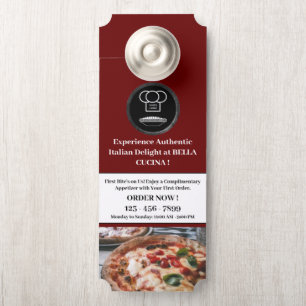 Restaurant Affichette de porte d'affaires