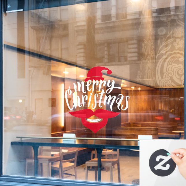 Restaurant and Office Christmas Window Cling (Cafe Window)