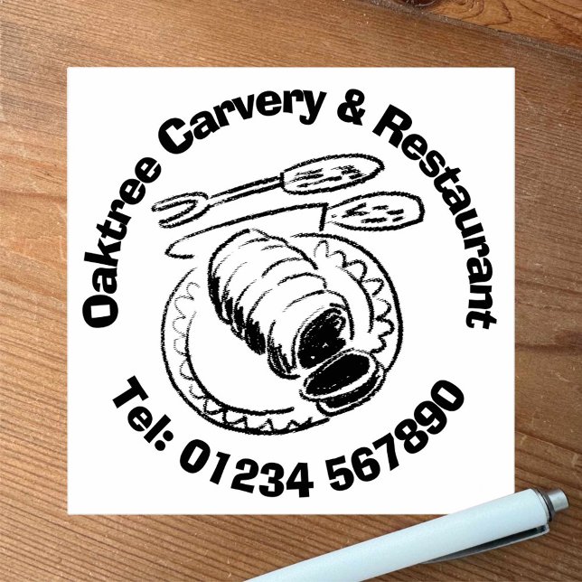 Restaurant, Bistro or Carvery Business Rubber Stamp (Creator Uploaded)