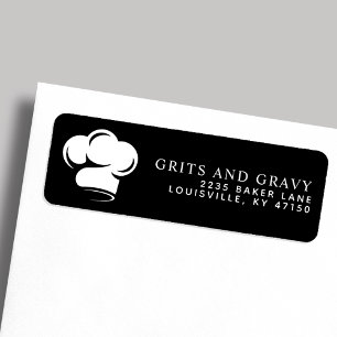Restaurant Black White Chef Casquette Adresse de r