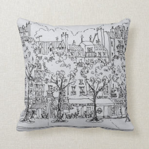 Restaurant Boulevard Montparnasse   Paris, France Throw Pillow