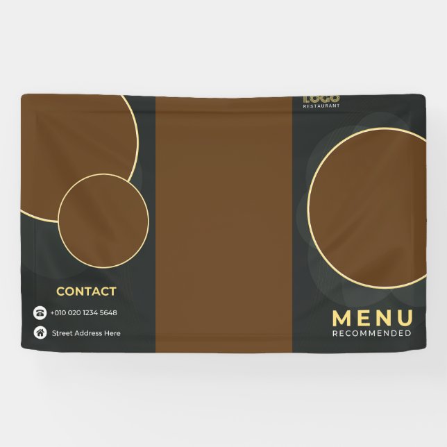 Restaurant Brochure Banner (Horizontal)