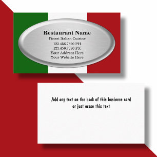 Restaurant Business Cards