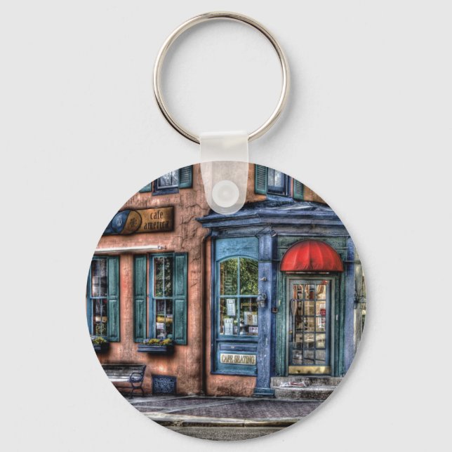 Restaurant - Cafe America Keychain (Front)