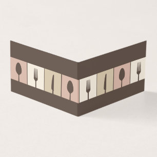 Restaurant Cafe Menu Business Folded Tent Cards