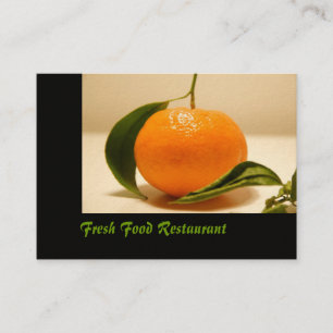 Restaurant carte de visite de cuisine fraîche