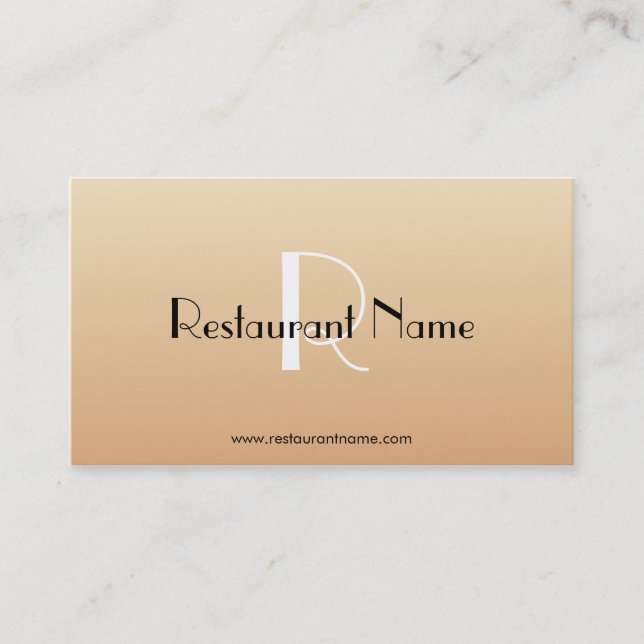 Restaurant - cartes de visite (Devant)