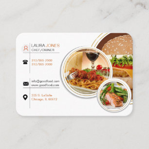 restaurant chef business card