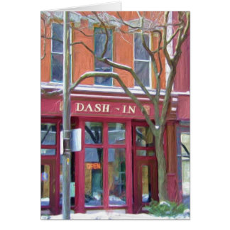 Restaurant Dash In en hiver, Fort Wayne, Indiana