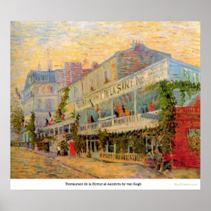 Restaurant de la Sirene at Asnieres by van Gogh Poster
