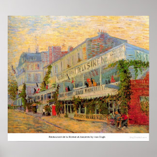 Restaurant de la Sirene at Asnieres by van Gogh Poster