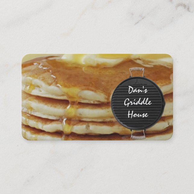 restaurant de petit-déjeuner carte de visite (Devant)