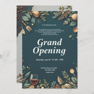 Restaurant Grand Opening Invitation