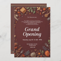 Restaurant Grand Opening Invitation