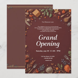 Restaurant Grand Opening Invitation