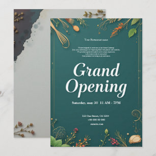 Restaurant Grand Ouverture Invitation