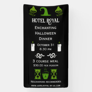 Restaurant Halloween Dinner Event Banner