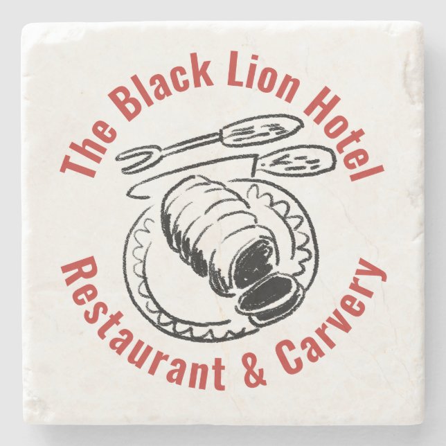 Restaurant, Hotel Dining Room or Carvery Stone Coaster (Front)