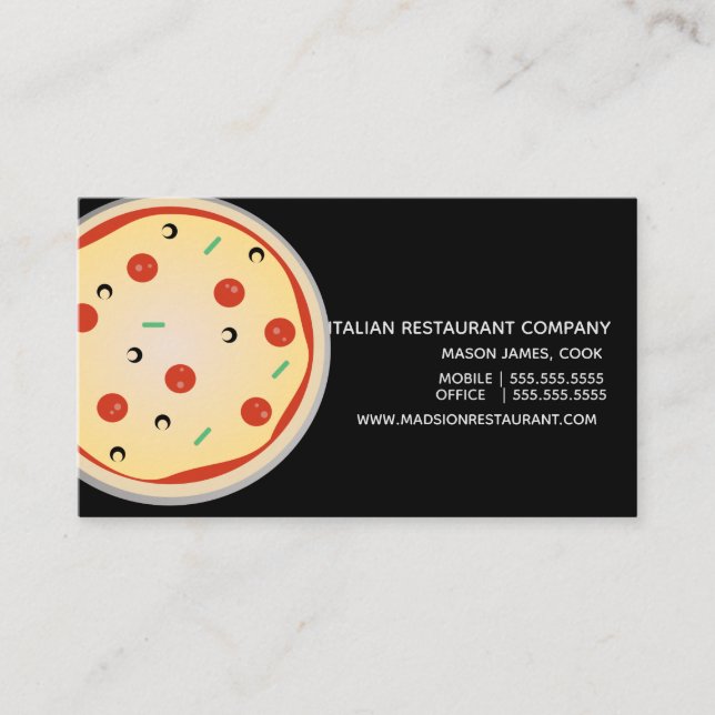 Restaurant italien Spagetti Diner Carte de visite (Devant)