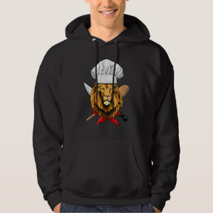 Restaurant Lion Chef Culinary Kitchen Cooking  Wil Hoodie