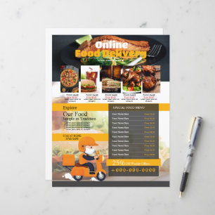 Restaurant Livraison de nourriture Flyer Flyer Mod