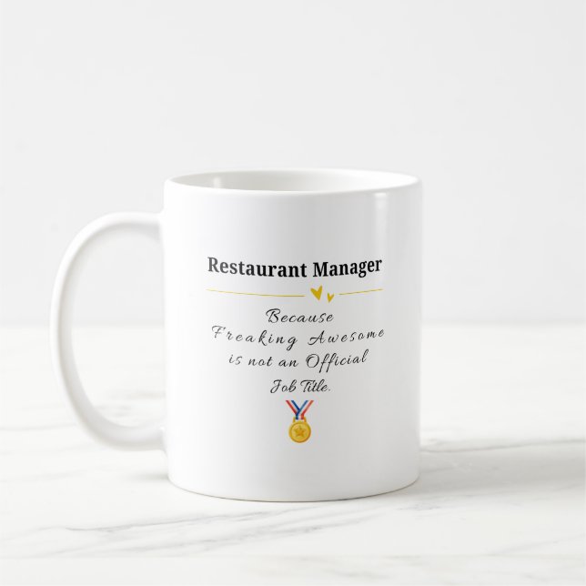 Restaurant Manager Coffee Mug (Left)
