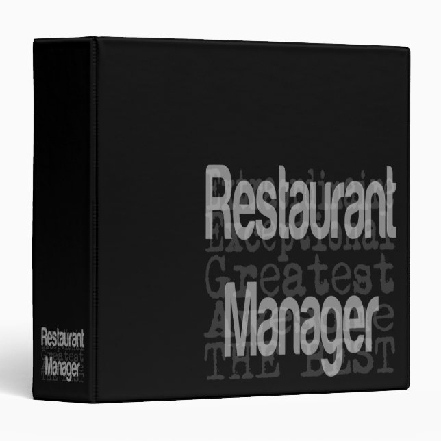 Restaurant Manager Extraordinaire Binder (Front/Spine)