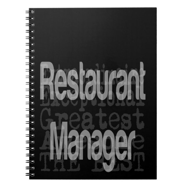 Restaurant Manager Extraordinaire Notebook (Front)