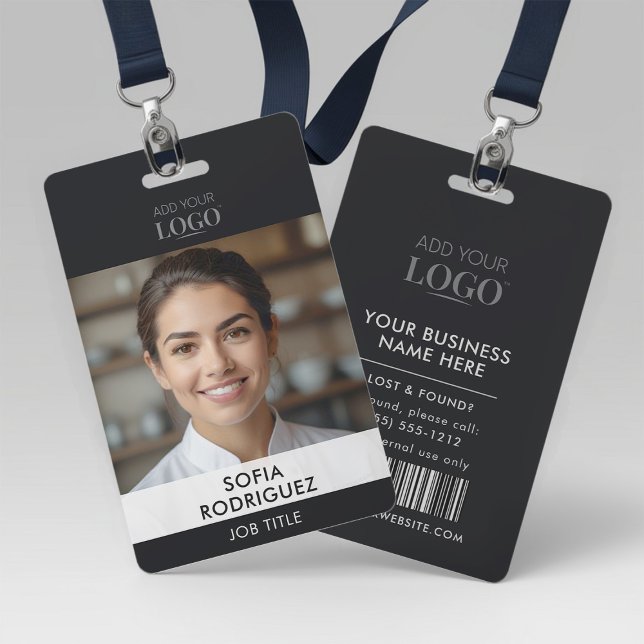 Restaurant Manager Photo Logo Black Badge (Creator Uploaded)