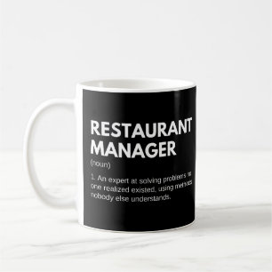 Restaurant Managers And Chef Funny Definition Coffee Mug
