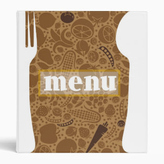 Restaurant menu binder
