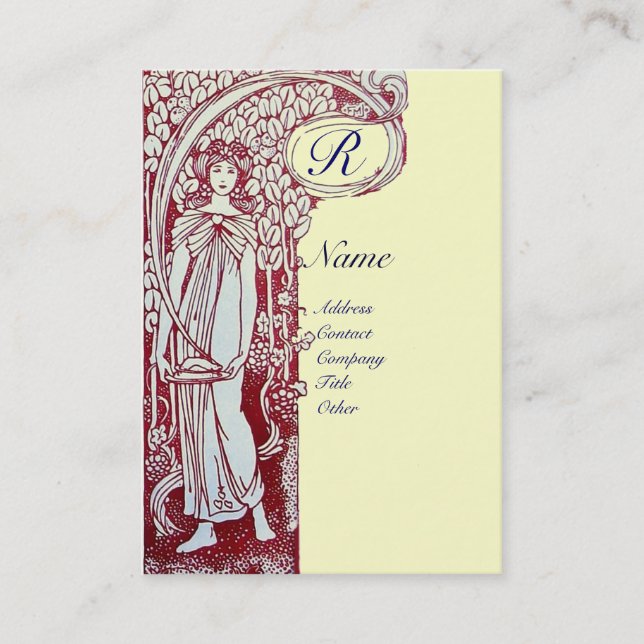 RESTAURANT MONOGRAM 2 BUSINESS CARD (Front)