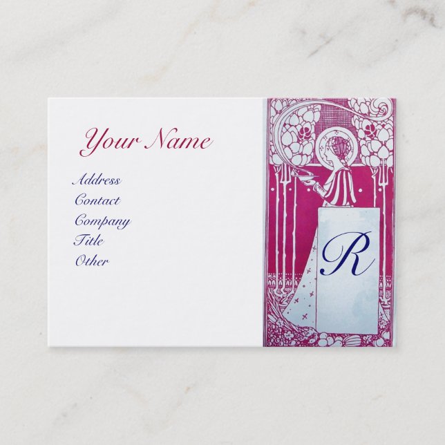RESTAURANT MONOGRAM BUSINESS CARD (Front)