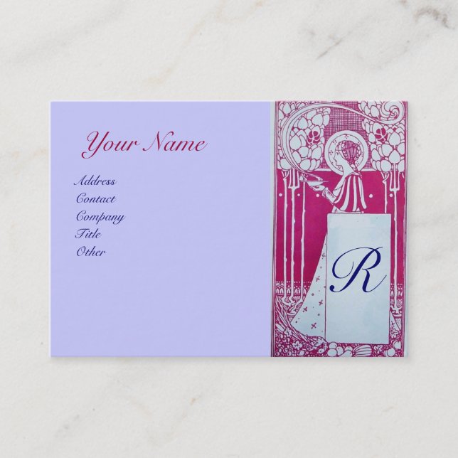 RESTAURANT MONOGRAM BUSINESS CARD (Front)