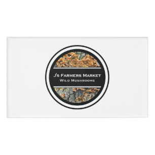 Restaurant or Landscaping Mushroom Circle Name Tag